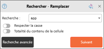 Dialogue rechercher